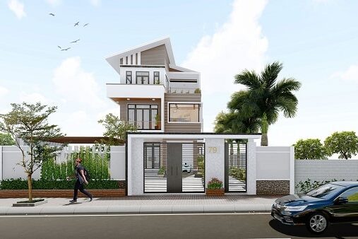 Mẫu thiết kế nhà phố quận 4 hiện đại, tiện nghi