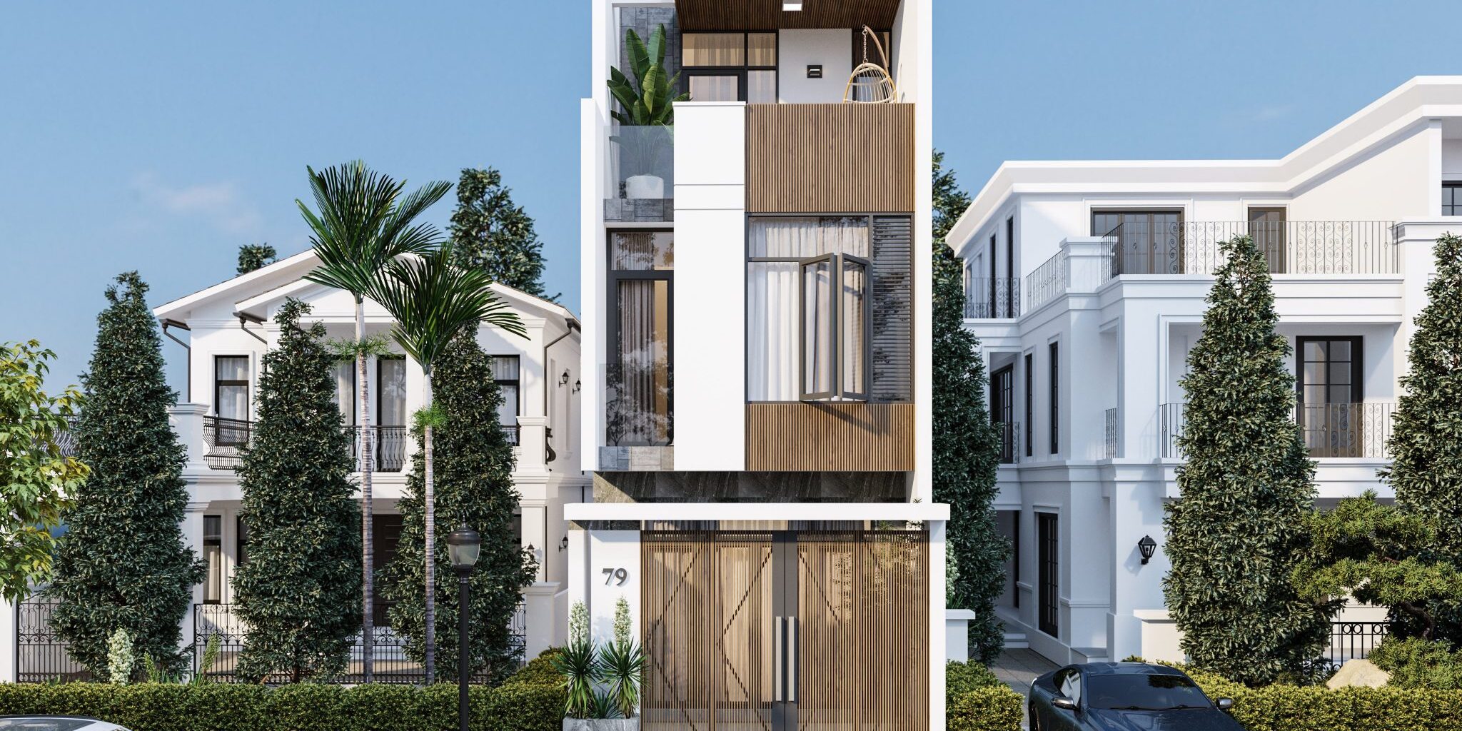 Mẫu thiết kế nhà quận 2 hiện đại, tiện nghi Mẫu thiết kế nhà quận 2 hiện đại, tiện nghi