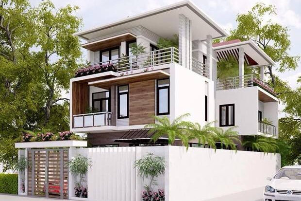 Phối cảnh thiết kế nhà phố quận 6 hiện đại