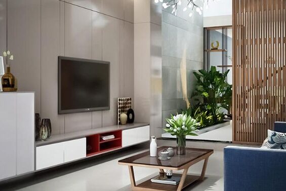 Bố trí phòng khách đơn giản nhưng tiện nghi và hiện đại cho gia chủ tham khảo