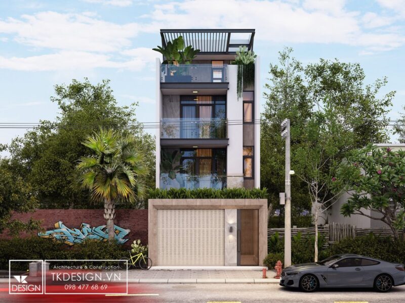 Mẫu thiết kế nhà phố huyện cần giờ có garage để xe Mẫu thiết kế nhà phố huyện cần giờ có garage để xe