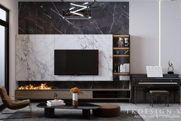 Ngôi nhà được thiết kế theo màu trắng chủ đạo