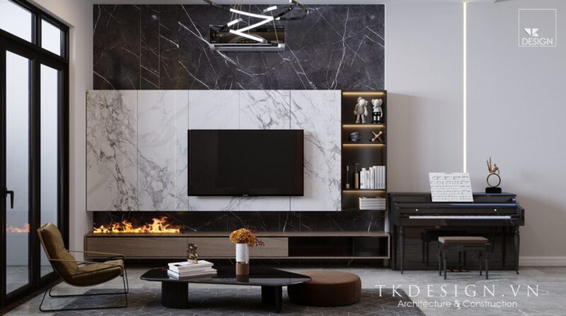 Ngôi nhà được thiết kế theo màu trắng chủ đạo